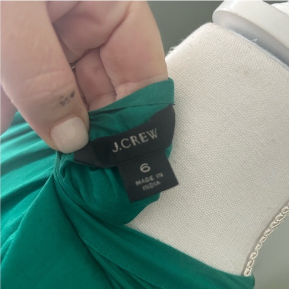 J. Crew Vibrant Green Long Sleeve Dress - Picture 7 of 7